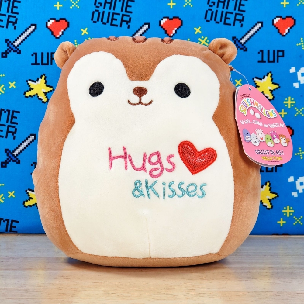 Squishmallow Nic the Squirrel 8" UltraSoft Stuffed Valentine's Day Plush NWT